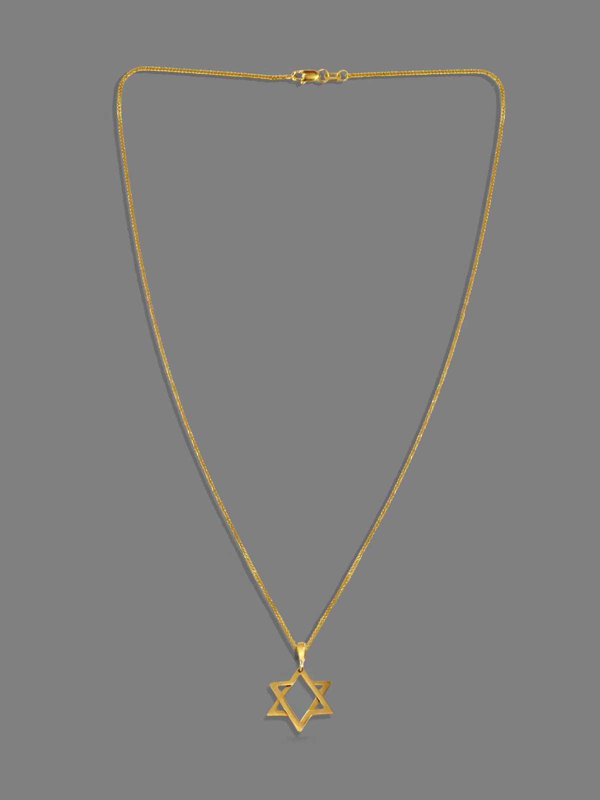Vintage Judaica Star of David Layered Pendant