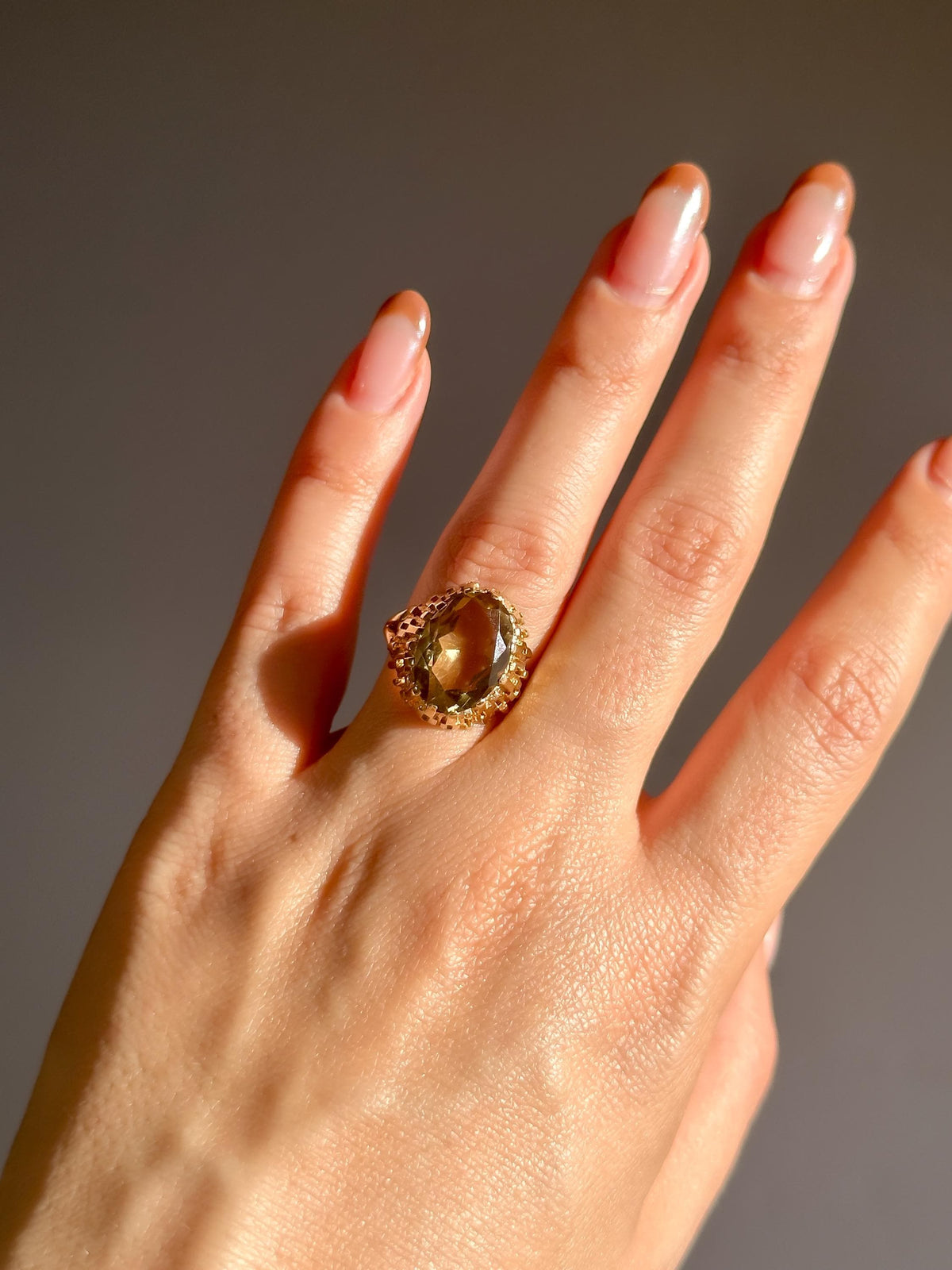 Vintage Dijon Citrine Ring