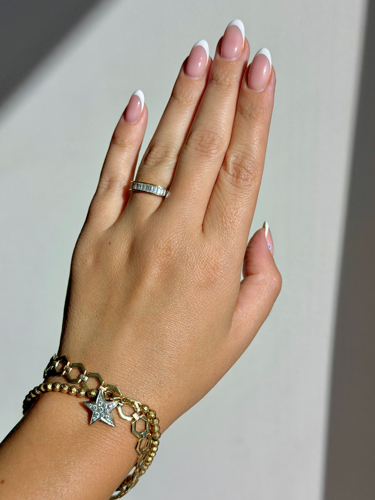Baguette Diamond Channel Band by 23carat