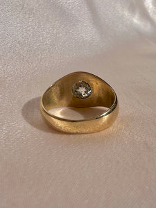 Old European Cut Diamond Signet Ring 1.99cts