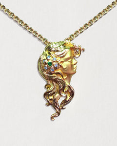 Carrera y Carrera Diamond Emerald Goddess Necklace