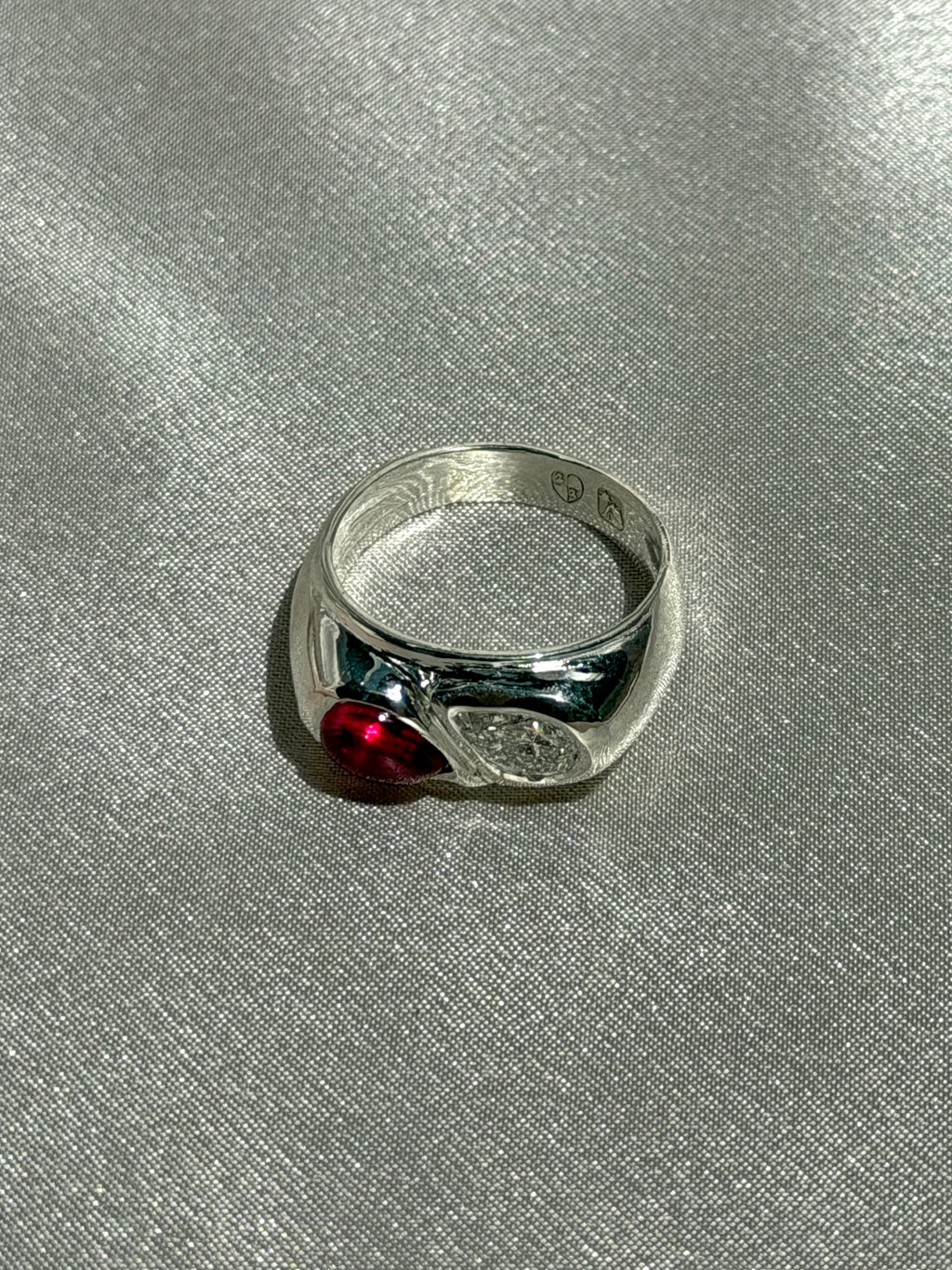 Custom Ruby Diamond Soprano Ring by 23carat