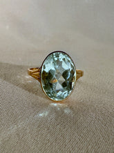 Load image into Gallery viewer, Antique Aquamarine Oval Dress Ring
