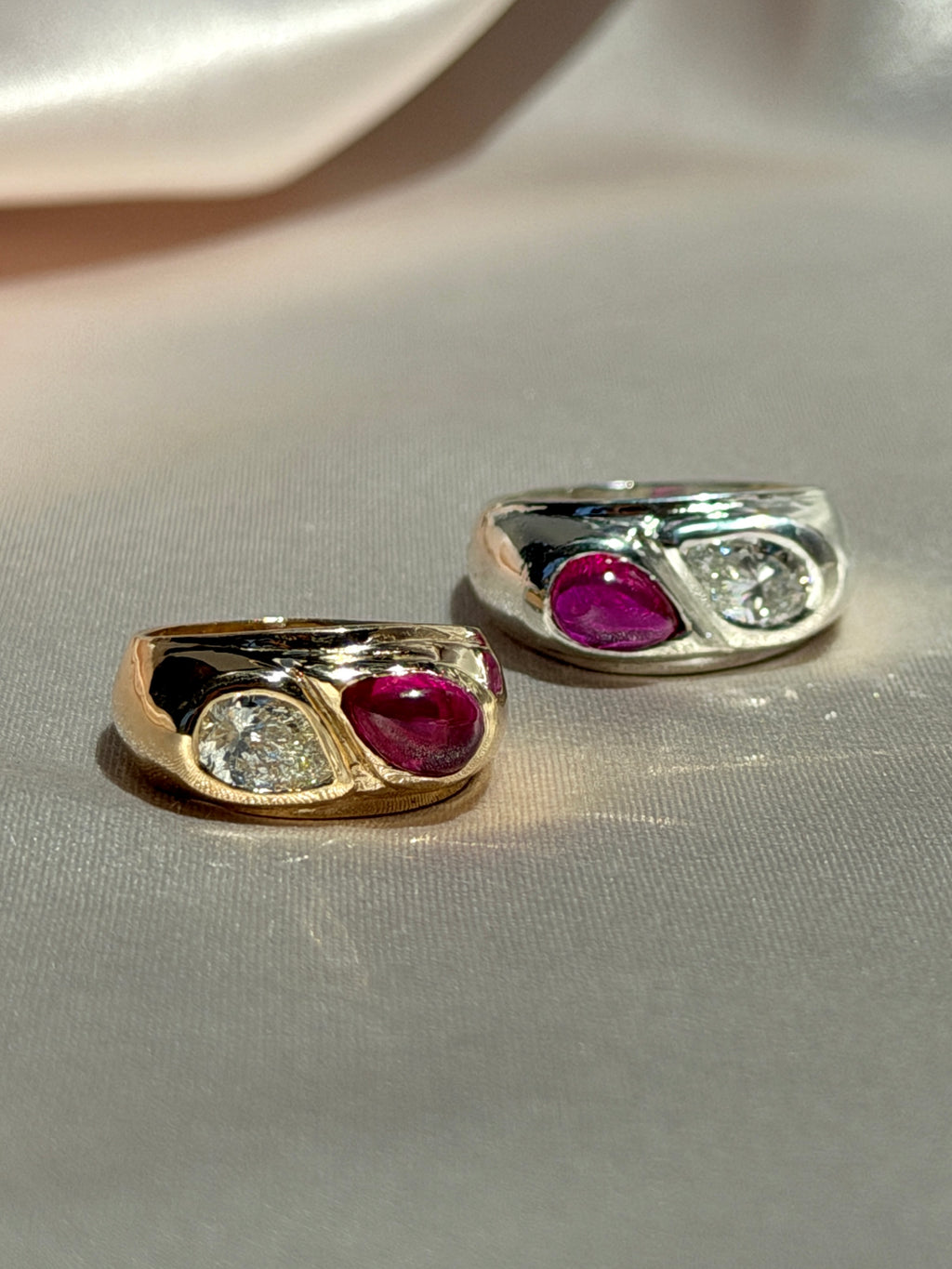 Custom Ruby Diamond Soprano Ring by 23carat