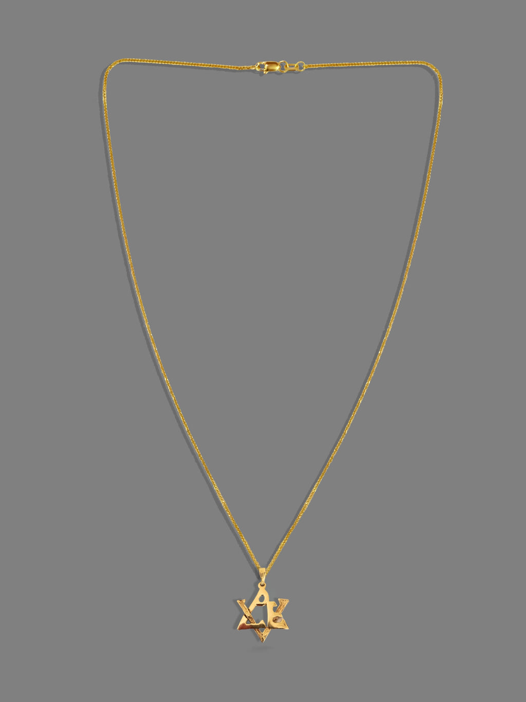Vintage Judaica LOVE Star of David Pendant