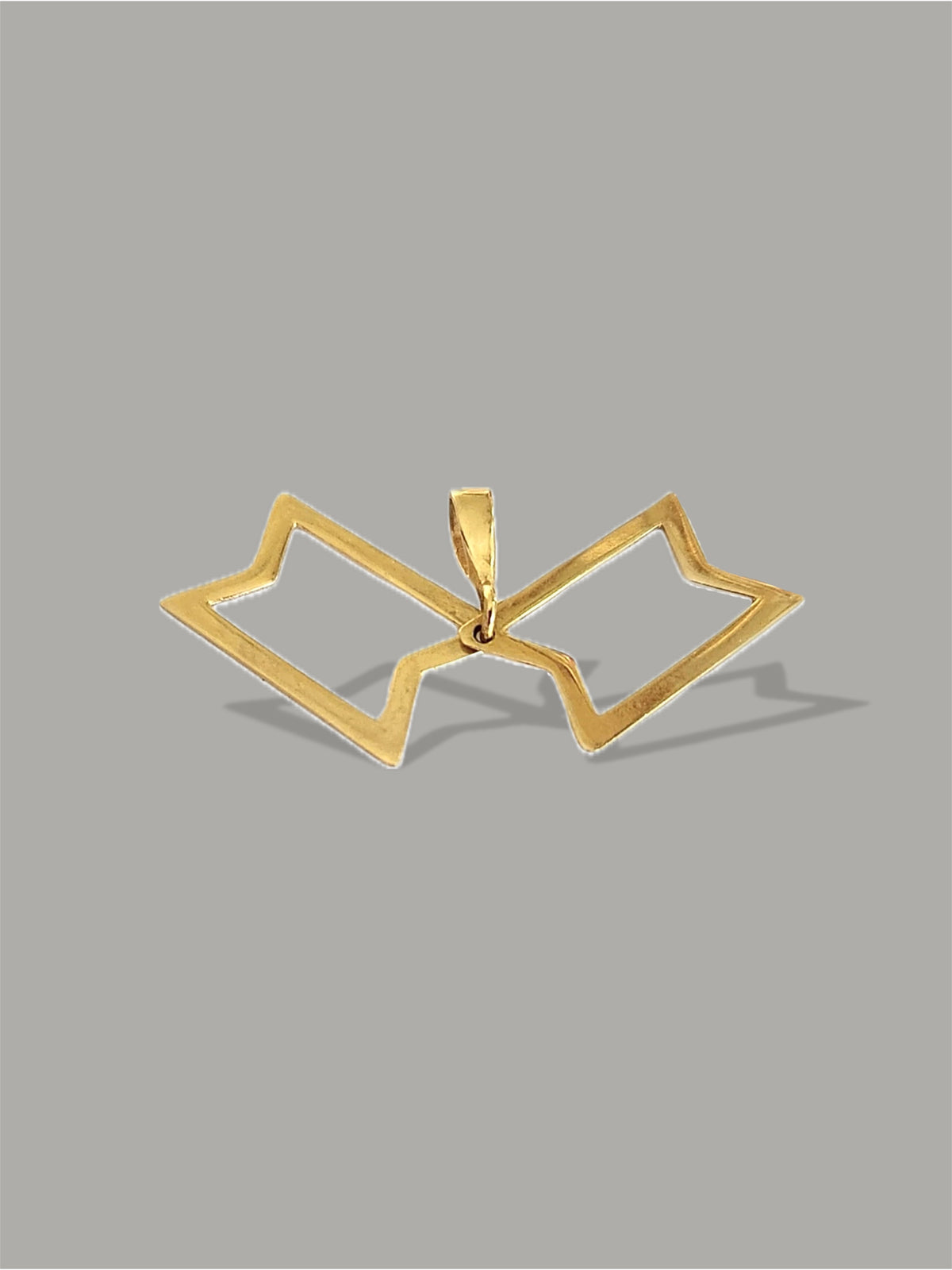 Vintage Judaica Star of David Layered Pendant