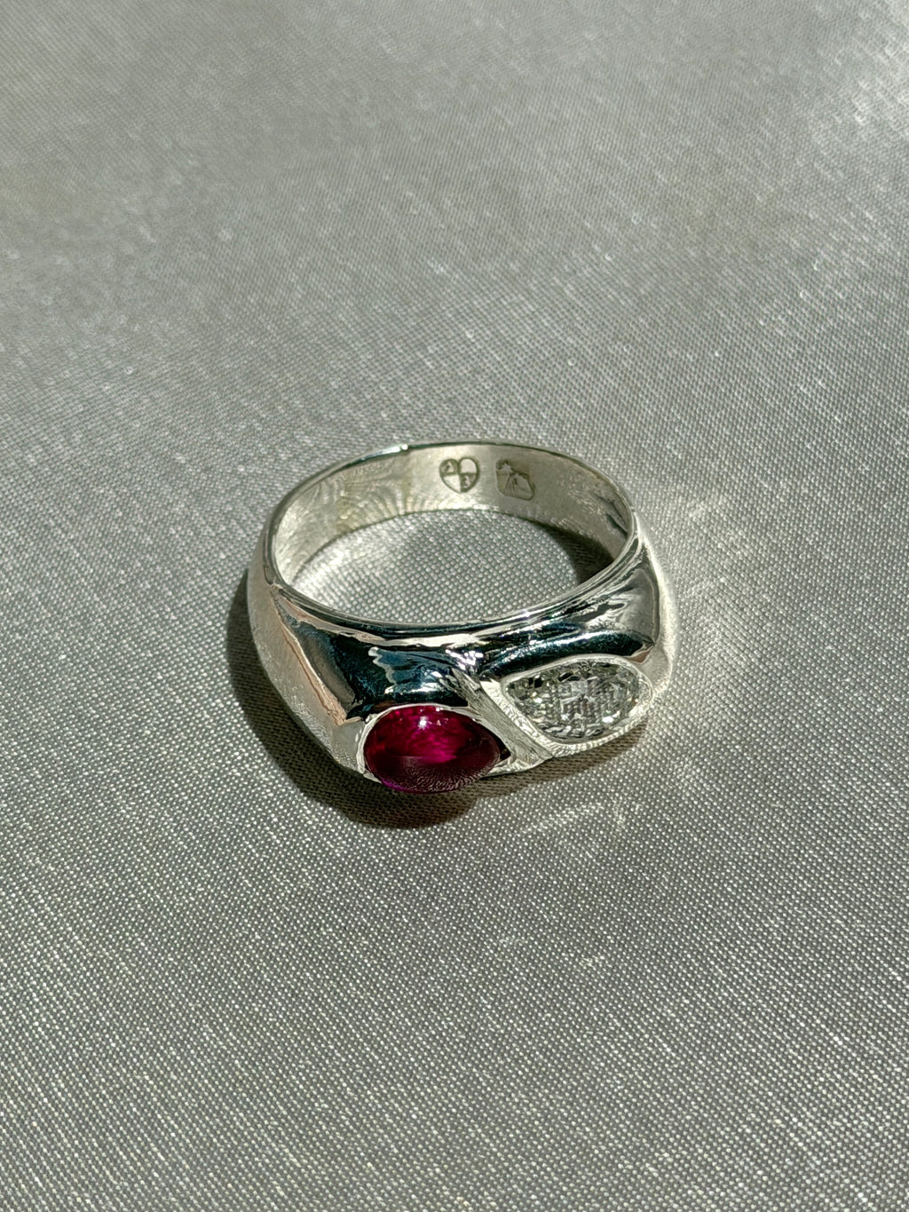 Custom Ruby Diamond Soprano Ring by 23carat