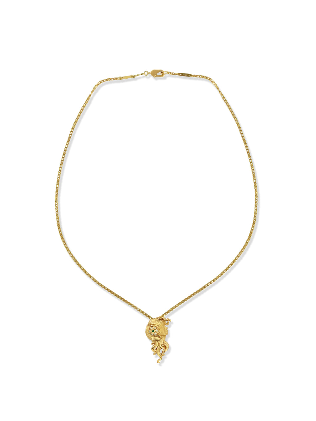 Carrera y Carrera Diamond Emerald Goddess Necklace