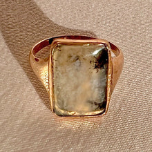 Load image into Gallery viewer, Antique Moss Agate Signet Ring
