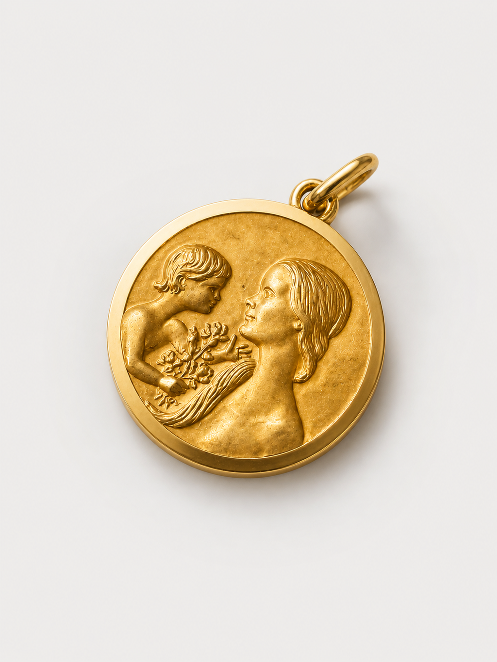 Antique Mother Kin Pendant from France
