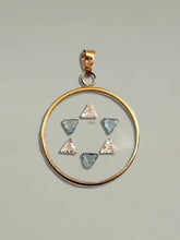Load image into Gallery viewer, Vintage Judaica Floating Crystal Star of David
