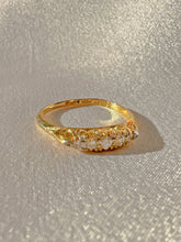 Load image into Gallery viewer, Antique Diamond Filigree Boat Ring
