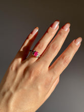 Load image into Gallery viewer, Vintage Ruby Diamond Oval Ring
