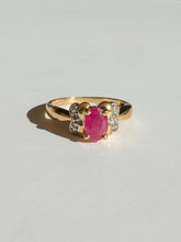 Load image into Gallery viewer, Vintage Ruby Diamond Oval Ring
