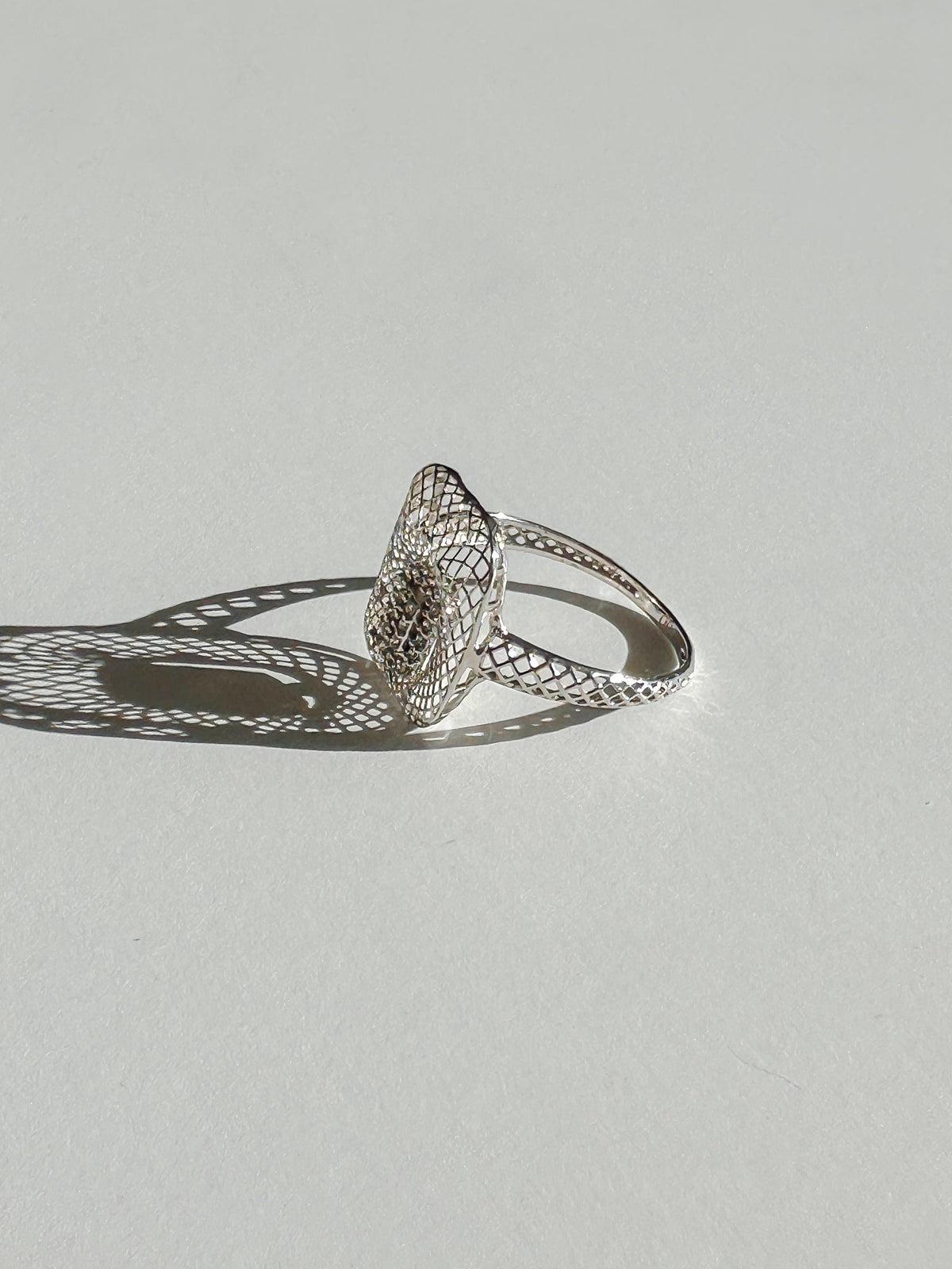 Vintage Deco Diamond Openwork Ring