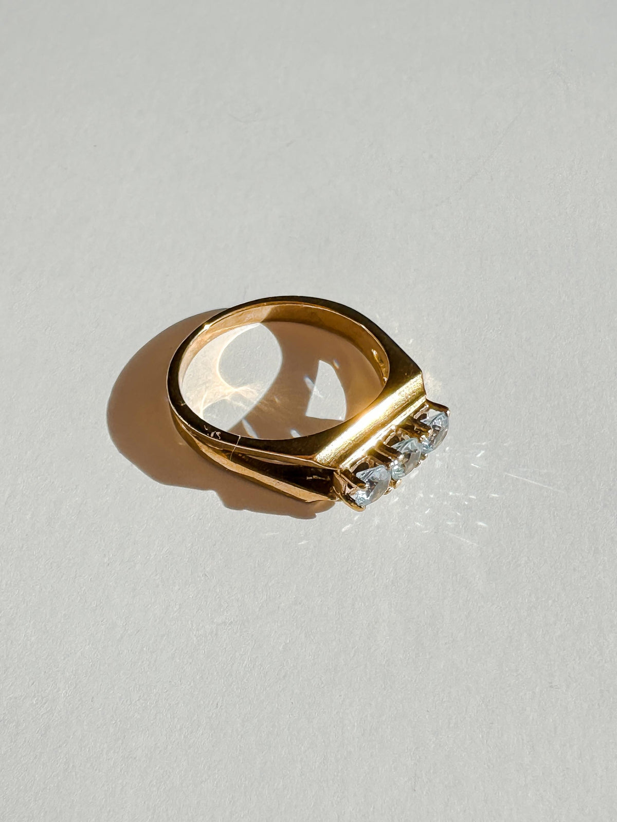 Vintage Topaz Trilogy Ring