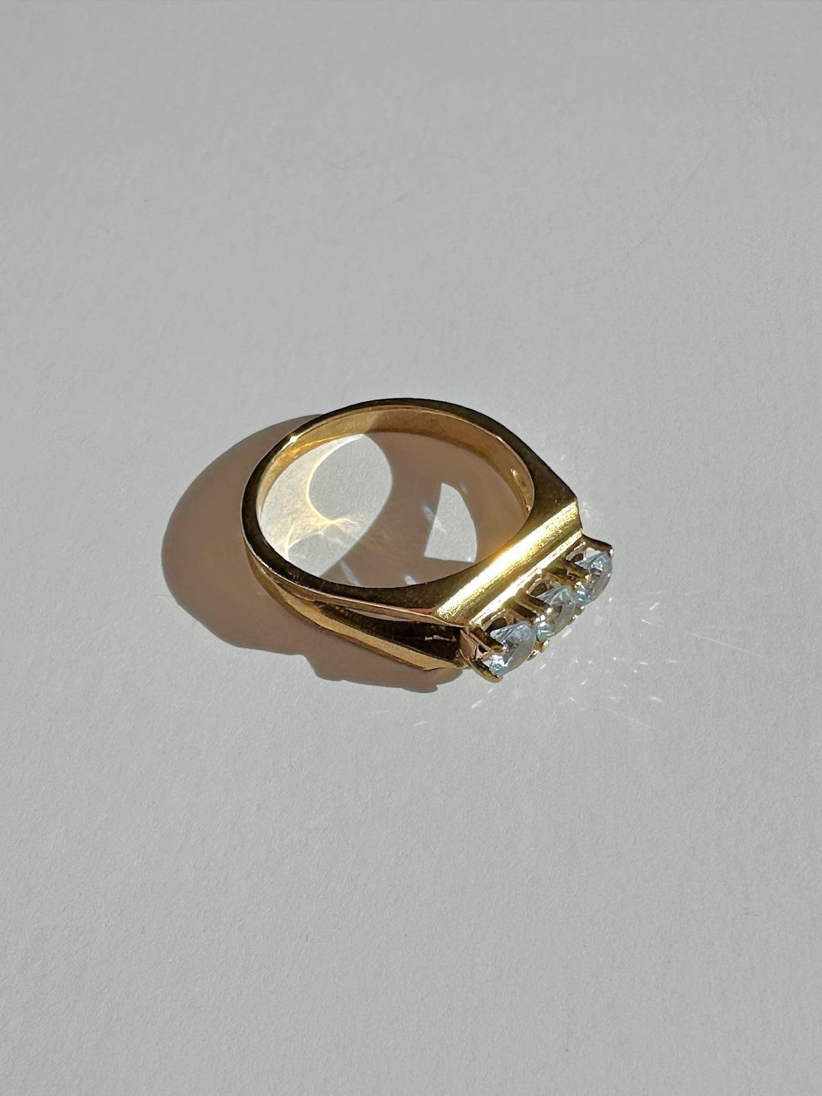 Vintage Topaz Trilogy Ring