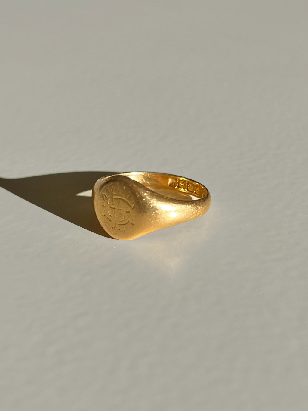 Antique Monogram Signet Ring 1914