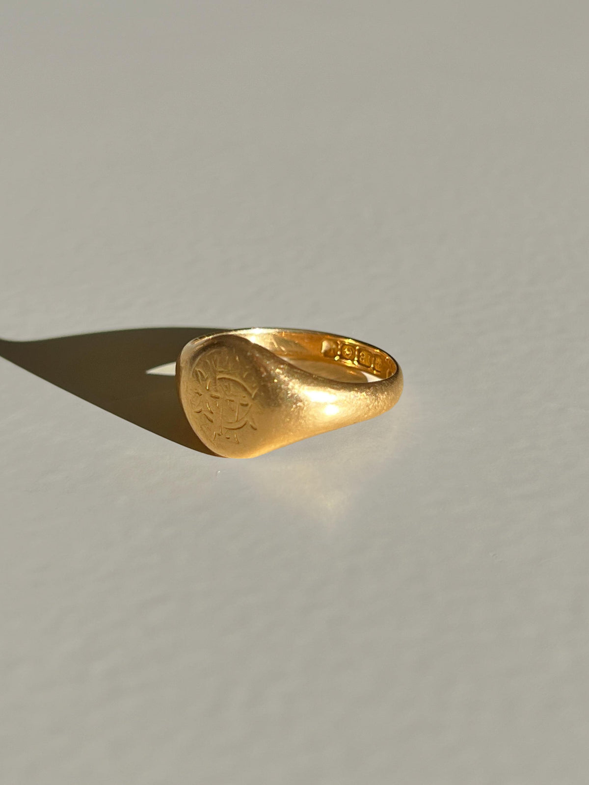 Antique Monogram Signet Ring 1914