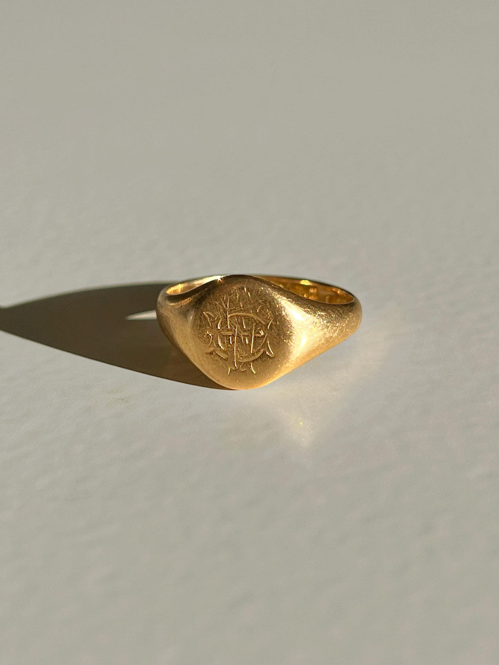 Antique Monogram Signet Ring 1914