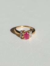 Load image into Gallery viewer, Vintage Ruby Diamond Oval Ring
