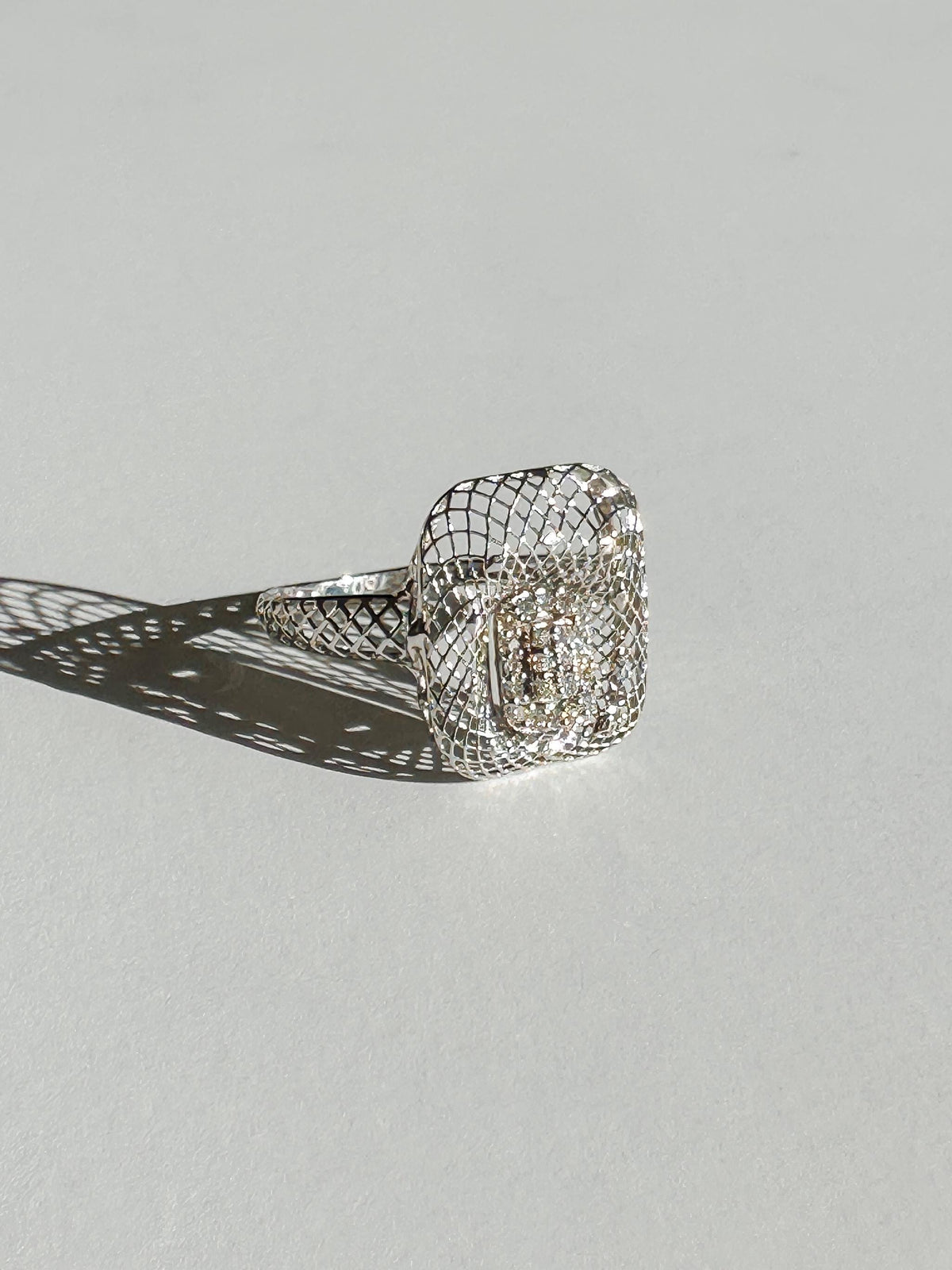 Vintage Deco Diamond Openwork Ring