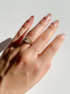 Antique Moonstone Belcher Ring