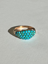 Load image into Gallery viewer, Antique Turquoise Bombe Cluster Ring
