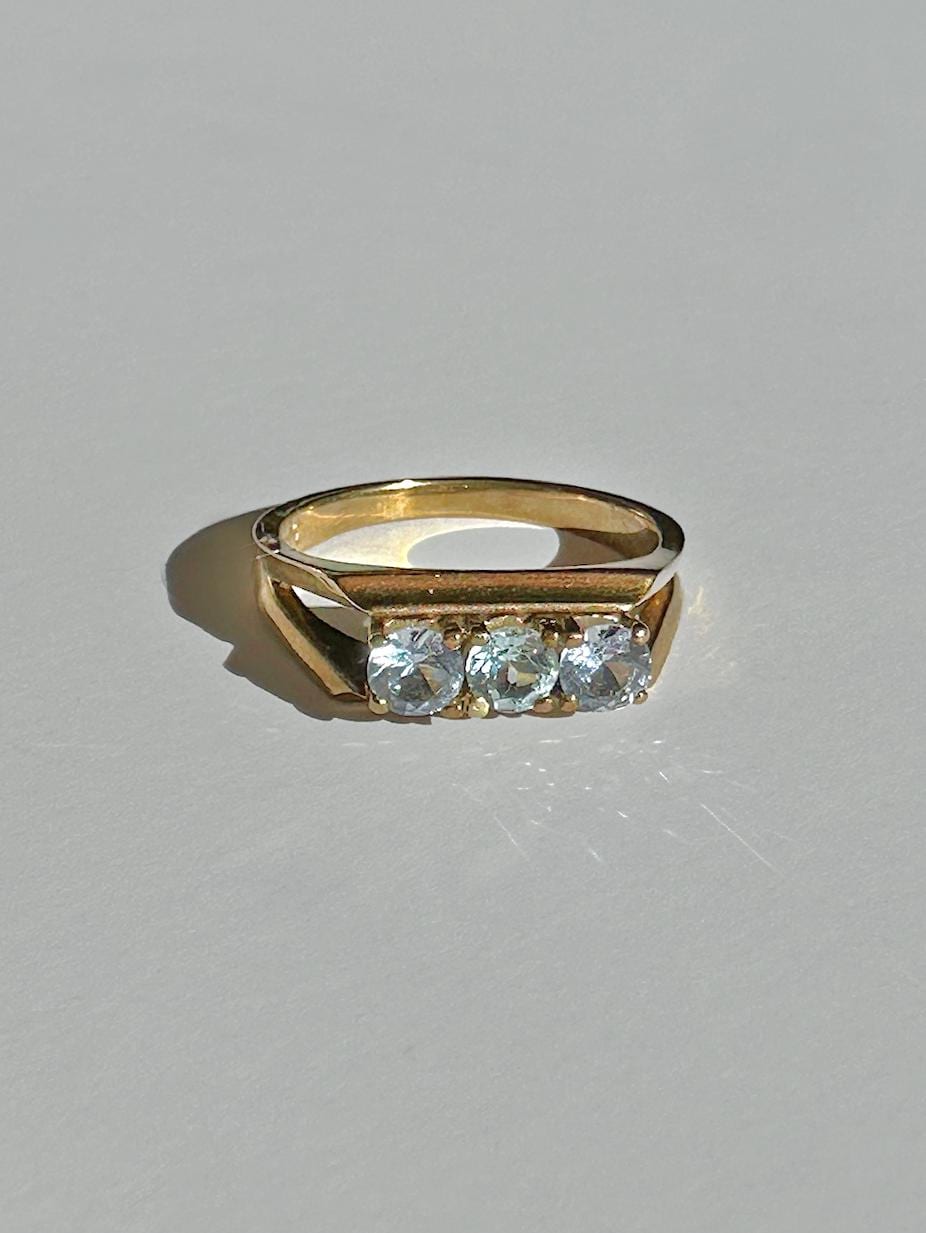 Vintage Topaz Trilogy Ring