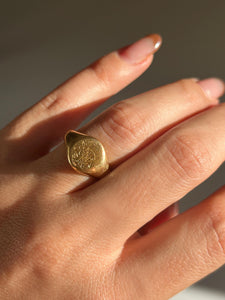 Antique Monogram Signet Ring 1914