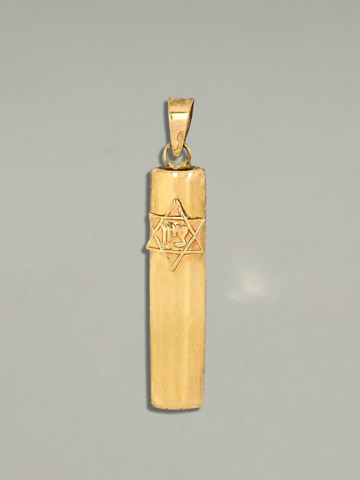 Vintage Mezuzah Zion Judaica Pendant