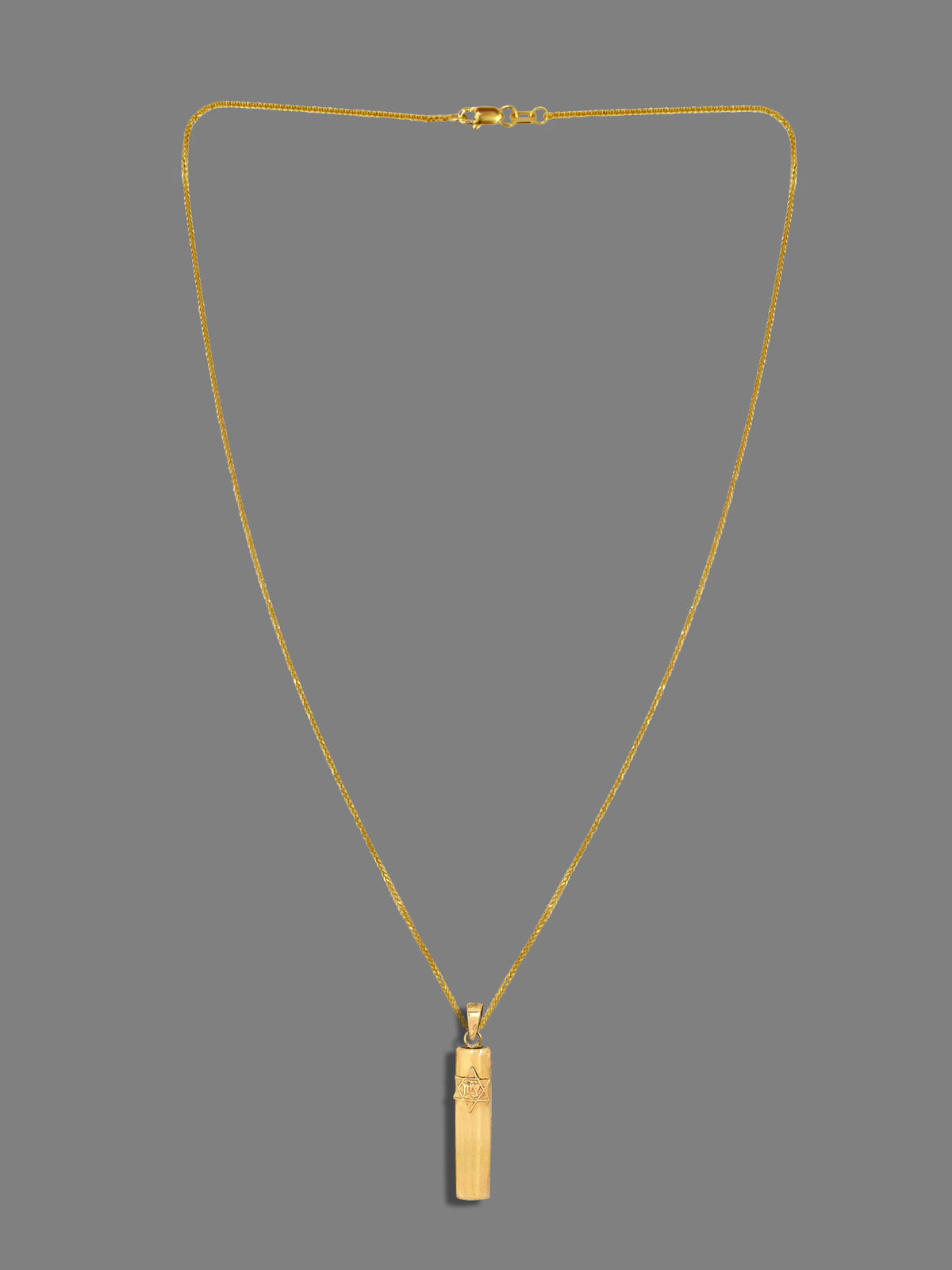 Vintage Mezuzah Zion Judaica Pendant