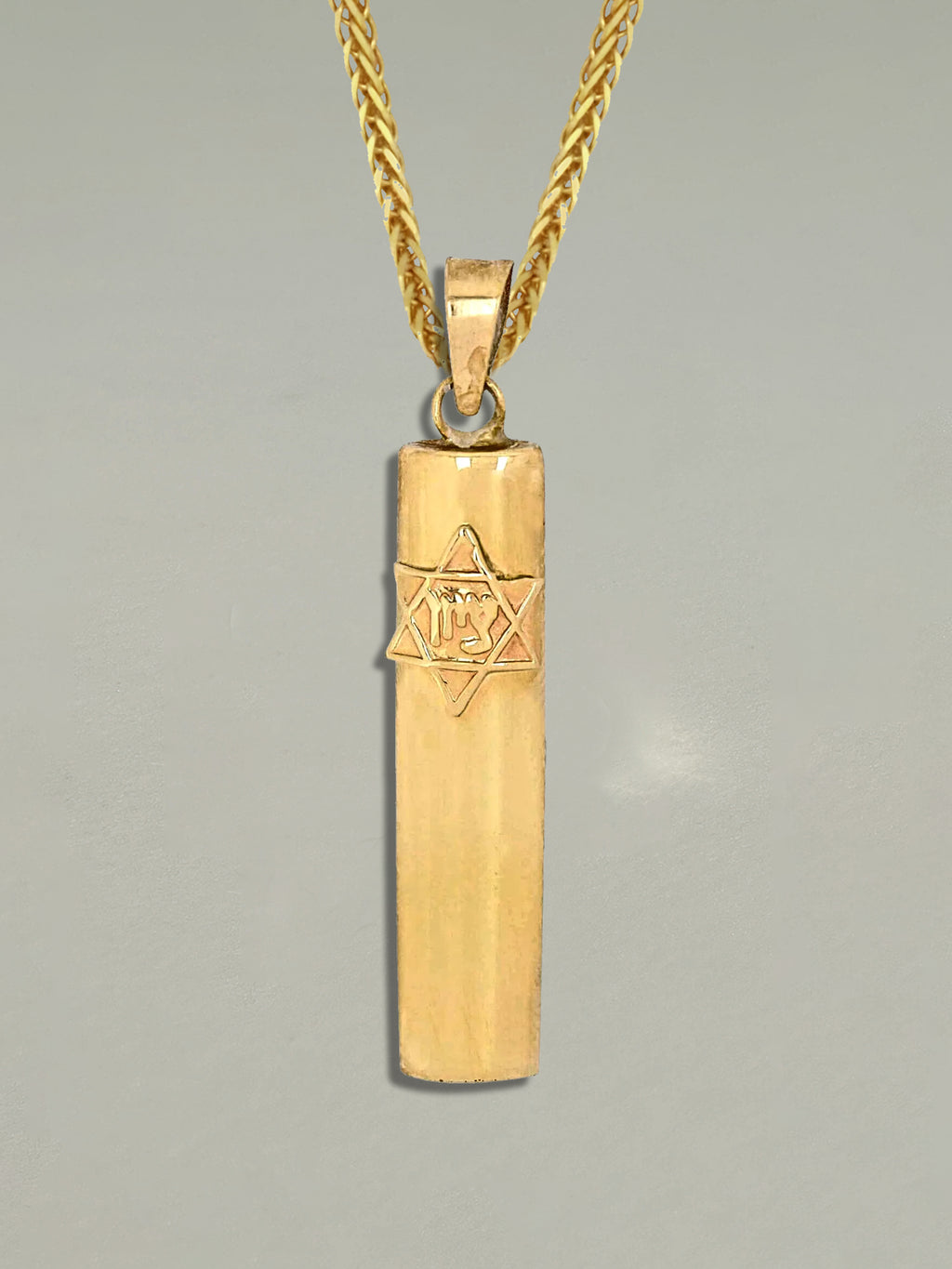 Vintage Mezuzah Zion Judaica Pendant