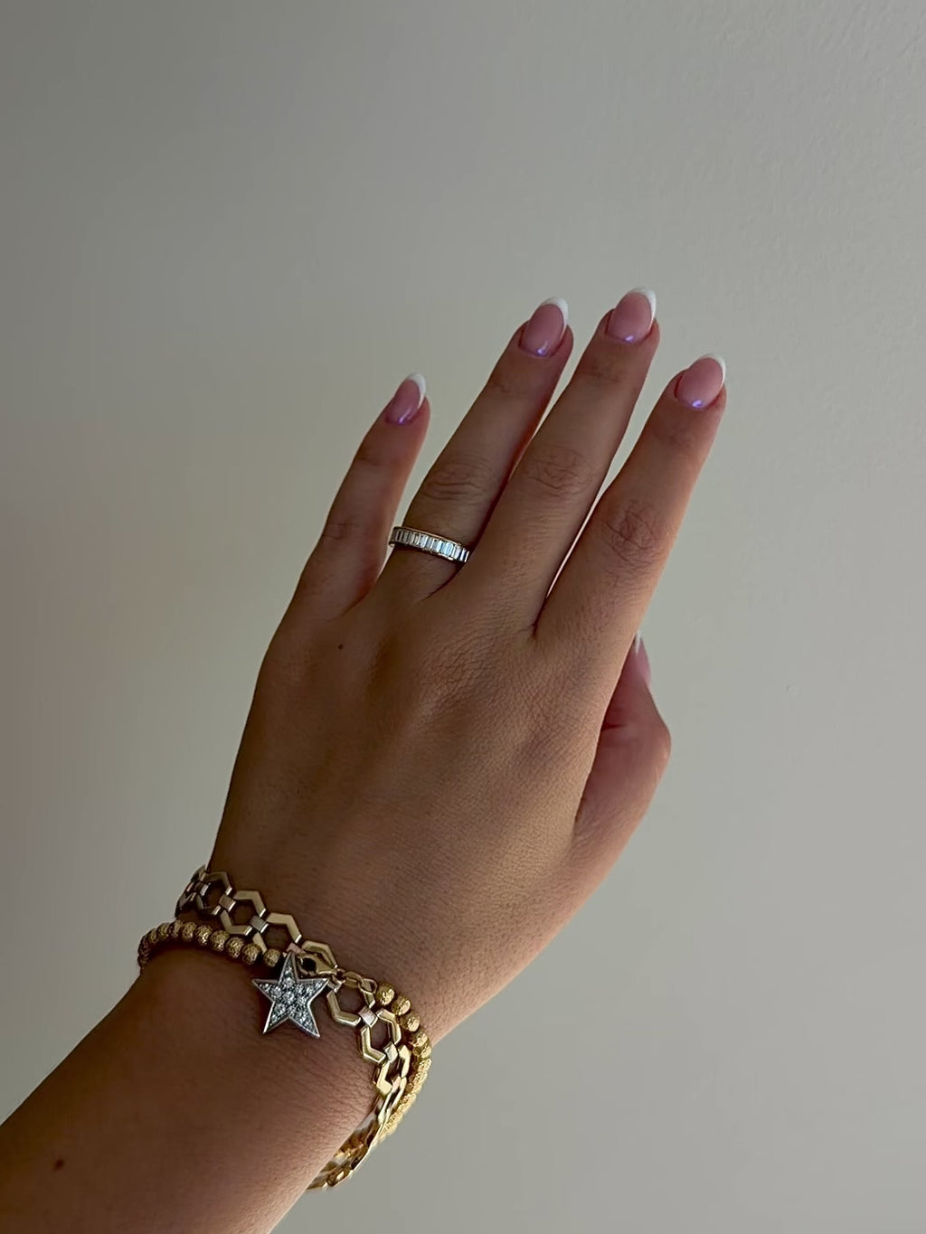 Baguette Diamond Channel Band by 23carat