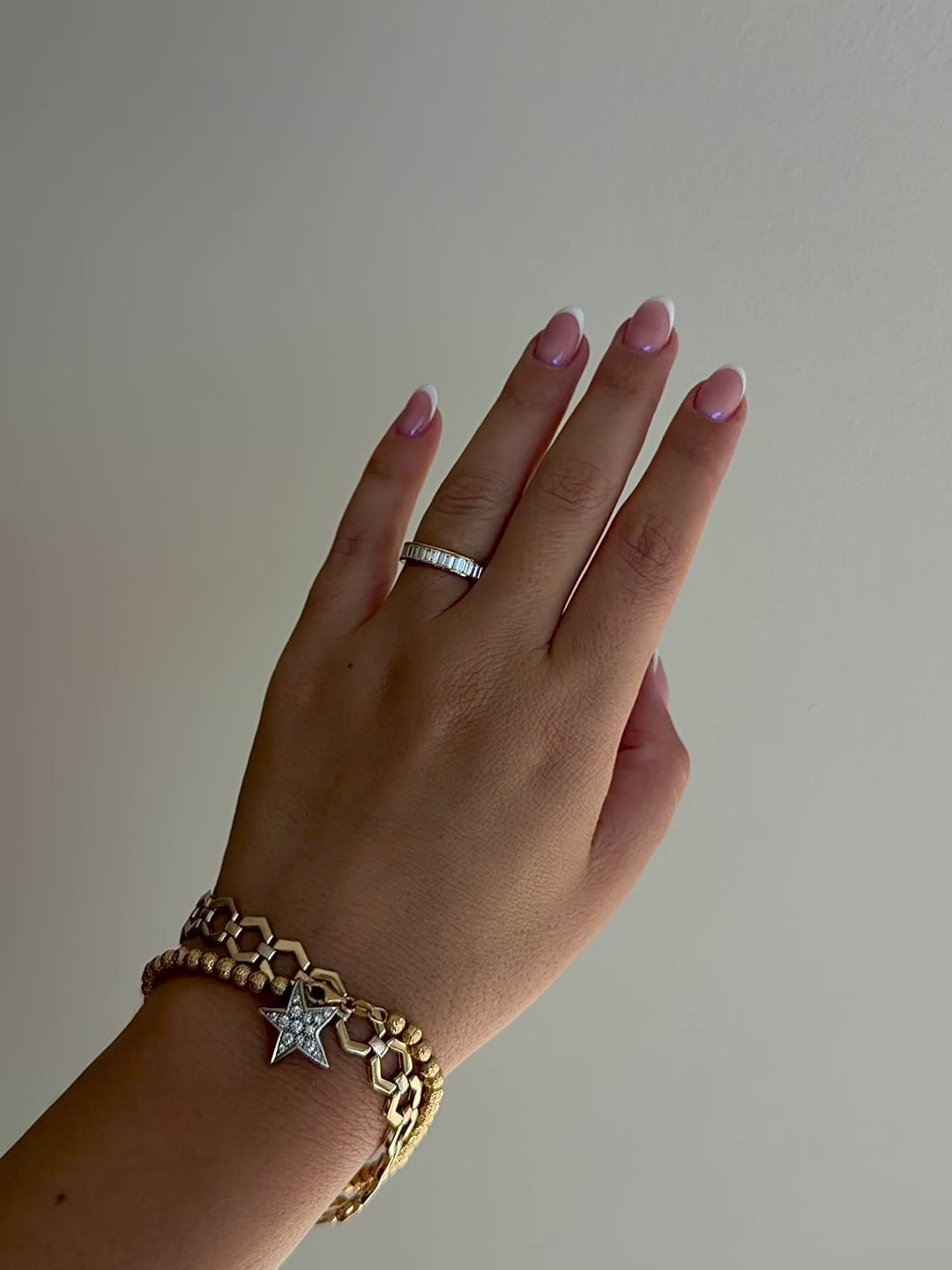 Baguette Diamond Channel Band by 23carat