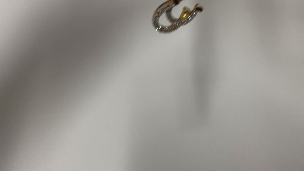 Double Diamond Horseshoe Pendant