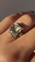Load and play video in Gallery viewer, Antique Aquamarine Ornate Ring

