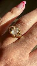 Load and play video in Gallery viewer, Antique Rose Cut Diamond Belcher Ring 1800s
