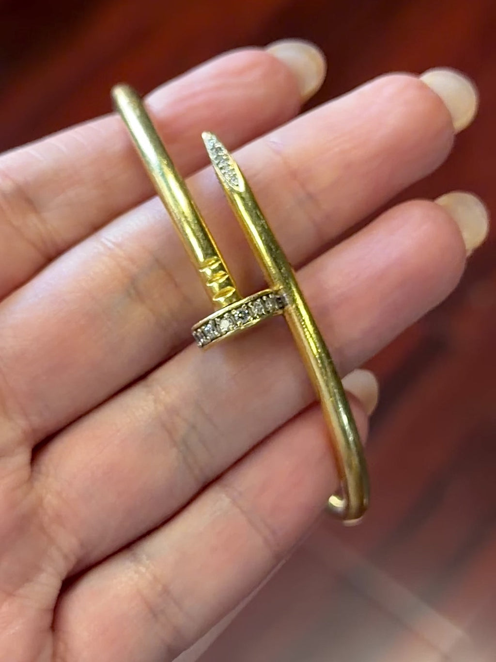 Vintage Juste un Clou Cartier Diamond Nail Bracelet