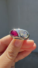 Load and play video in Gallery viewer, Custom Ruby Diamond Soprano Ring by 23carat
