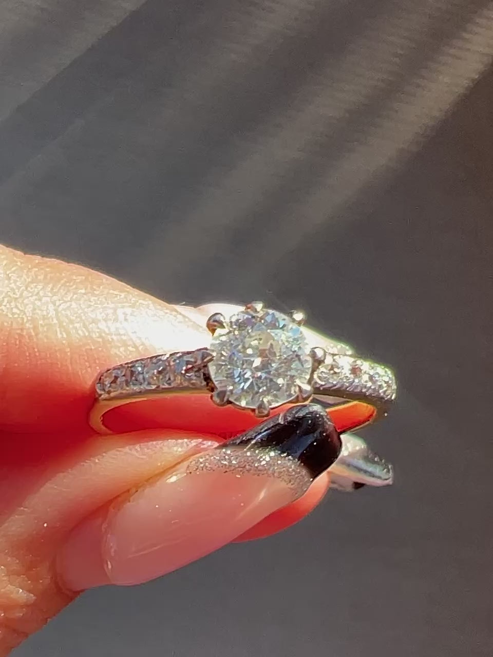 Antique Old Cut Diamond Solitaire Engagement Ring