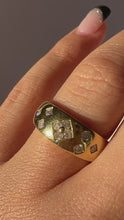 Load and play video in Gallery viewer, Vintage Diamond Floral Marquise Ring
