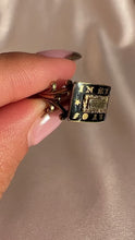 Load and play video in Gallery viewer, Antique Enamel Mourning Memory Ring

