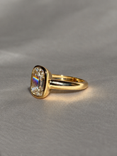 Load and play video in Gallery viewer, Antique Cushion Bezel Diamond Ring by 23carat
