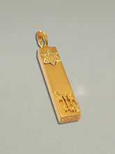 Load image into Gallery viewer, Vintage Mezuzah Mazal Judaica Pendant
