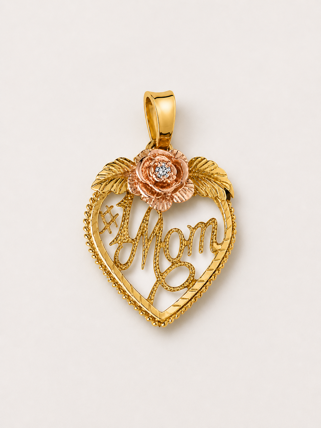 Vintage #1 Mom Diamond Pendant