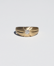 Load image into Gallery viewer, Vintage 14k Domed Diamond Band
