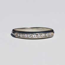 Load image into Gallery viewer, Vintage 14k Channel Diamond Band

