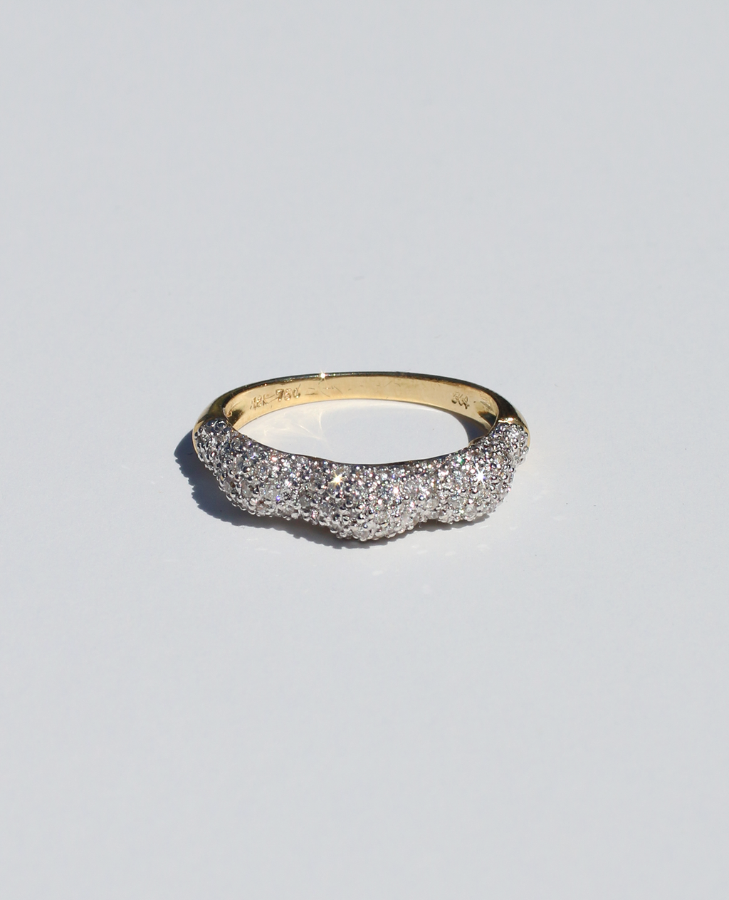 Undulating Pavé Diamond Band