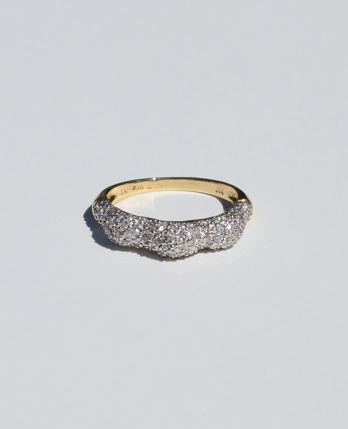 Undulating Pavé Diamond Band